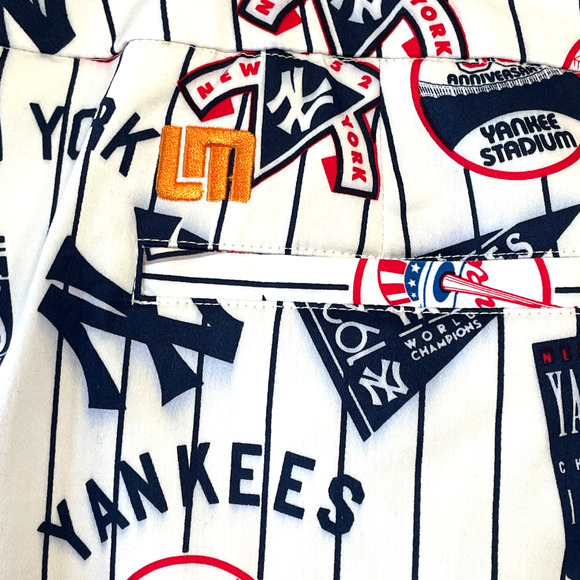 LOUDMOUTH GOLF Ladies Size 12 New York Yankees Cooperstown Activewear Skort - Picture 5 of 7